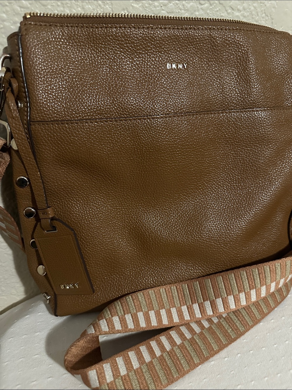 DKNY. Crossbody leather